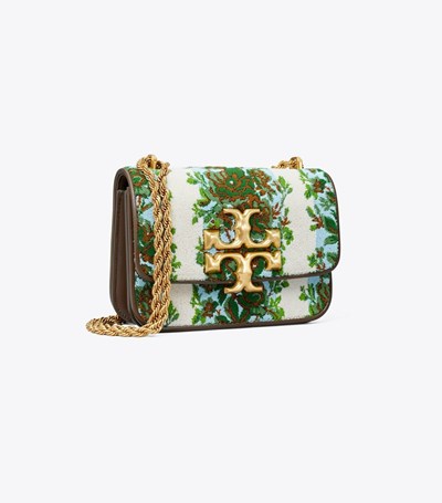 Tory Burch Small Eleanor Flocked Crossbody Väska Dam Olika Färger | QFSNJ-5746