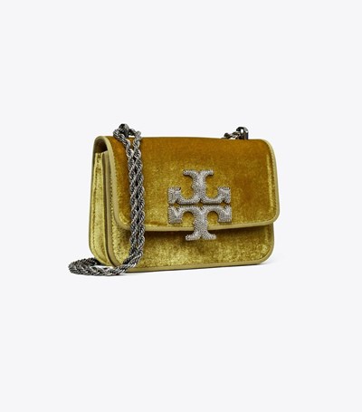 Tory Burch Small Eleanor Velvet Crossbody Väska Dam Koppar | MBLOV-8529