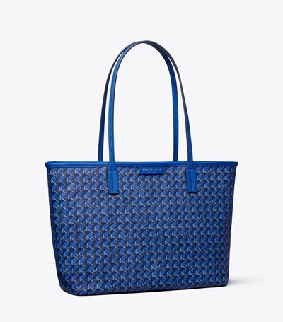 Tory Burch Small Ever-ready Zip Toteväska Dam Marinblå | CYAEB-8937