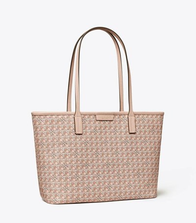 Tory Burch Small Ever-ready Zip Toteväska Dam Korall | QZSPU-8294