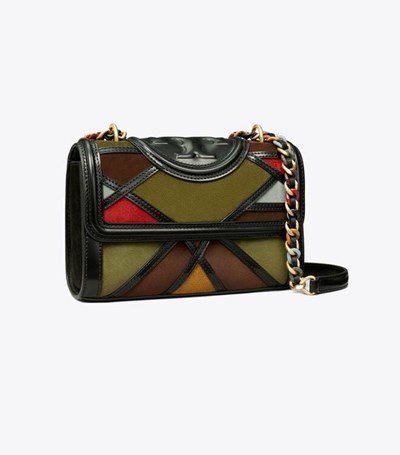 Tory Burch Small Fleming Marquetry Convertible Axelväska Dam Olika Färger | LEZHB-7539