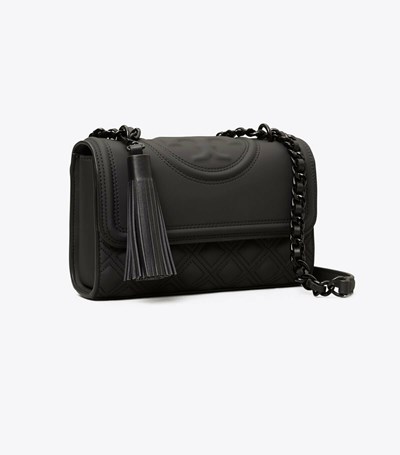 Tory Burch Small Fleming Matte Convertible Axelväska Dam Svarta | ULVIZ-2698