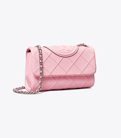 Tory Burch Small Fleming Soft Convertible Axelväska Dam Rosa | ZIKGM-6129