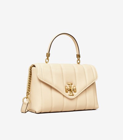 Tory Burch Small Kira Quiltad Satchel Väska Dam Guld | NOTGQ-6572