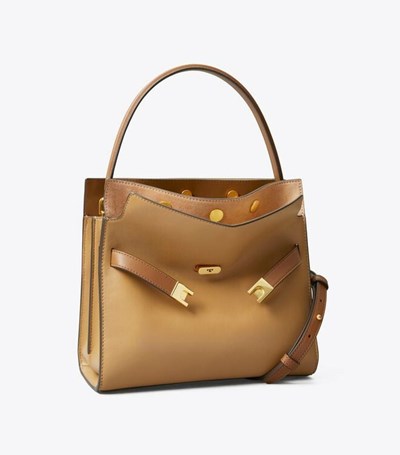 Tory Burch Small Lee Radziwill Satchel Väska Dam Bruna | UWHEM-6502