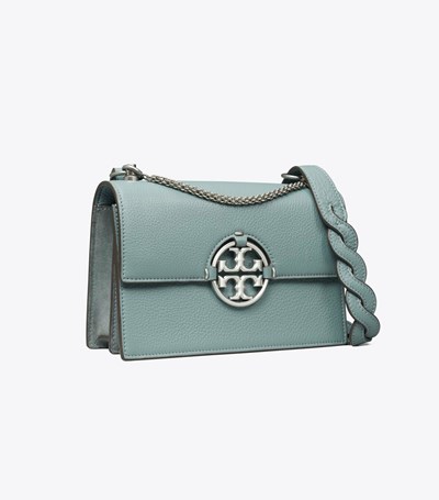 Tory Burch Small Miller Axelväska Dam Blå | UDMEJ-8245