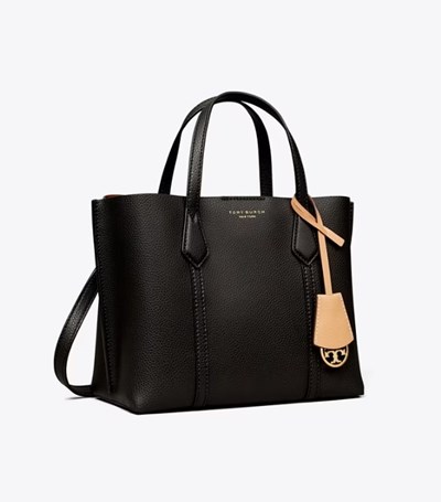 Tory Burch Small Perry Triple-compartment Handväska Dam Svarta | BAQIU-4059