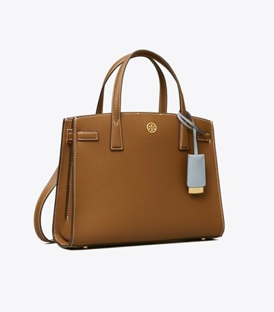 Tory Burch Small Walker Satchel Väska Dam Bruna | ZDJEV-5216