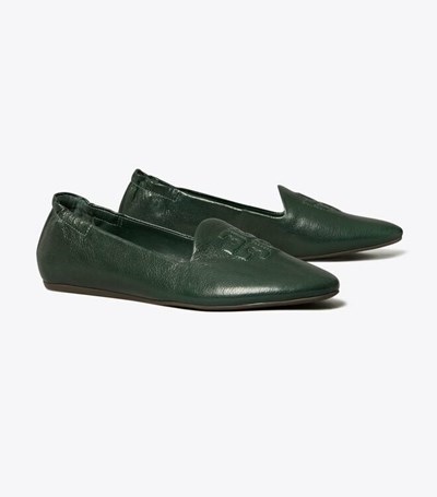 Tory Burch Smoking Badtofflor Dam Gröna | VCSJW-4637