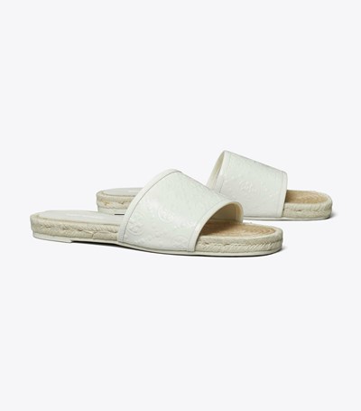Tory Burch T Monogram Badtofflor Dam Vita | IGVSZ-9367