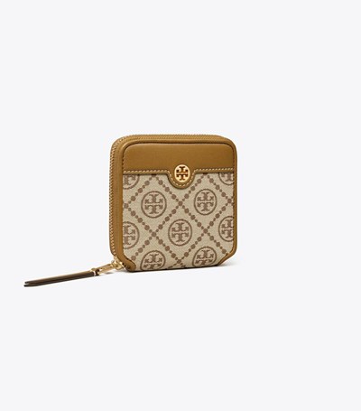 Tory Burch T Monogram Bi-fold Plånbok Dam Aprikos | WFNLC-8914