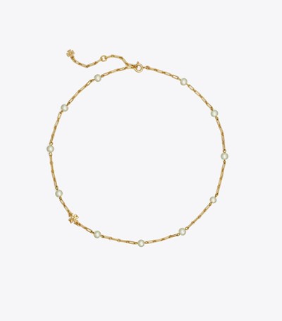 Tory Burch Thin Roxanne Chain Halsband Dam Guld | QNWIO-2357