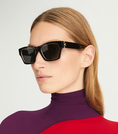 Tory Burch Trace Solglasögon Dam Vinröda Grå | BIOXZ-7283