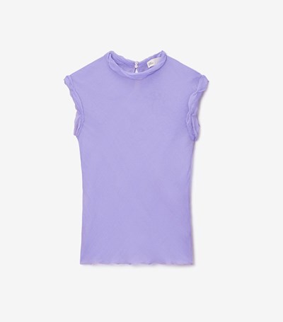 Tory Burch Twisted Chiffon Blast Dam Lavendel | IEHNO-5128
