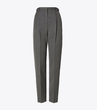 Tory Burch Ull Blend Byxor Dam Mörkgrå | STVQY-6973