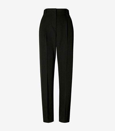 Tory Burch Ull Twill Byxor Dam Svarta | YTMFW-0126