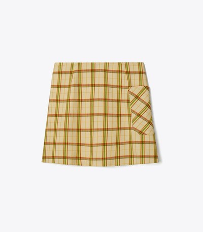Tory Burch Yarn-dyed Twill Club Kjolar Dam Beige | CJORW-5609